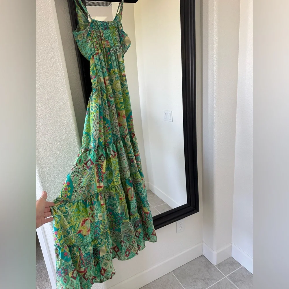 Rhea Costa Vibrant Green Maxi Dress - Picture 5 of 5